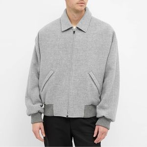 FEAR OF GOD X ZEGNA DOUBLE COLLARED LOGO BOMBER